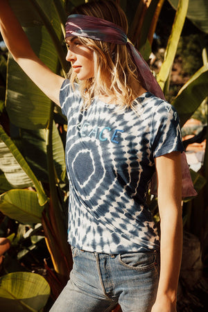 Chaser Tie Dye Peace Tee - Eden Lifestyle