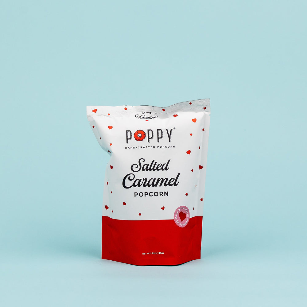Poppy Handcrafted Popcorn Salted Caramel Valentine's Snack Bag - Eden Lifestyle