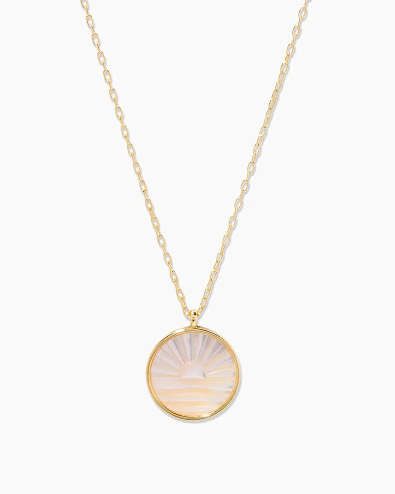 Sunset Etched Necklace - Eden Lifestyle