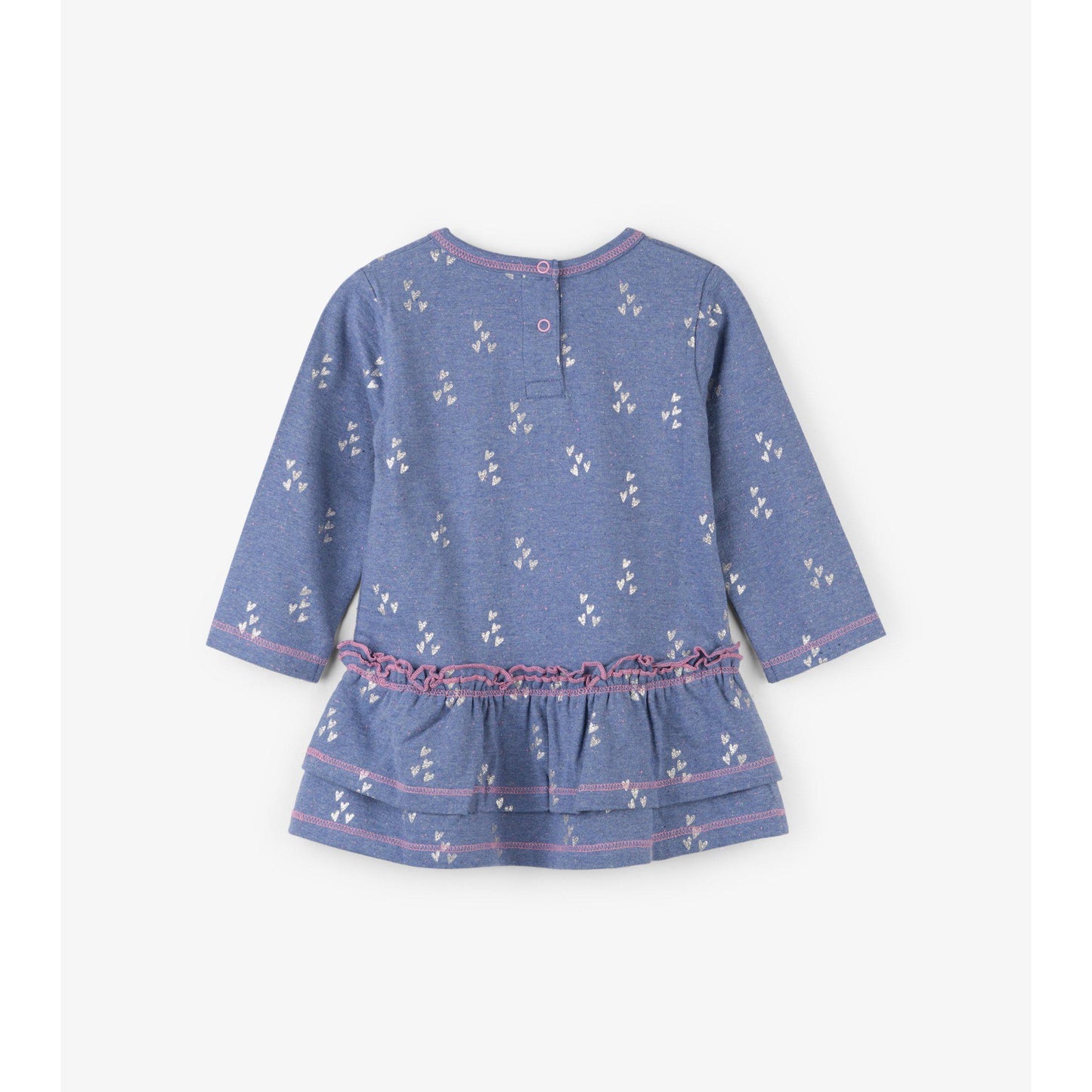 Hatley, Baby Girl Apparel - Dresses,  Hatley Metallic Hearts Layered Dress