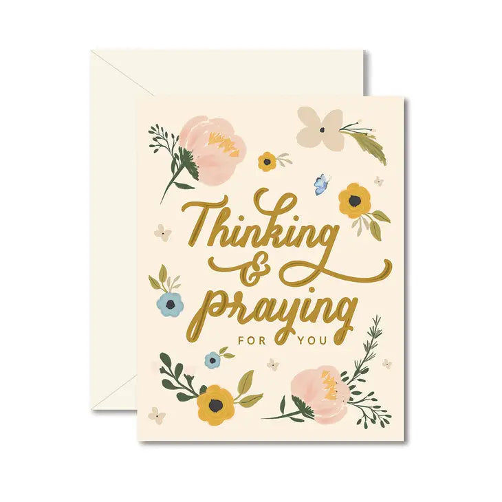 Thinking and Praying for you Greeting Card - Eden Lifestyle