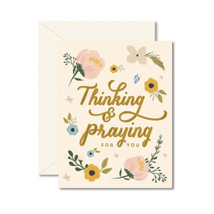 Thinking and Praying for you Greeting Card - Eden Lifestyle