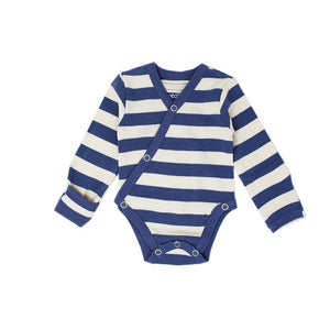 Loved Baby, Baby Boy Apparel - One-Pieces,  L'ovedbaby Organic Kimono Bodysuit - Stripe Hype