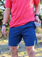 Everyday Shorts - Deep Water Navy - Parrot Pocket - Eden Lifestyle