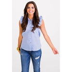 Eden Lifestyle, Women - Shirts & Tops,  Elektra Ruffle Sleeve Top