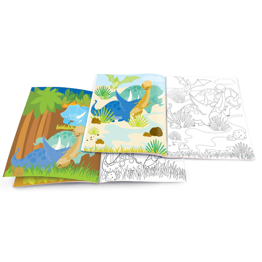 Dinosaur World Dry Erase Coloring Book - Eden Lifestyle