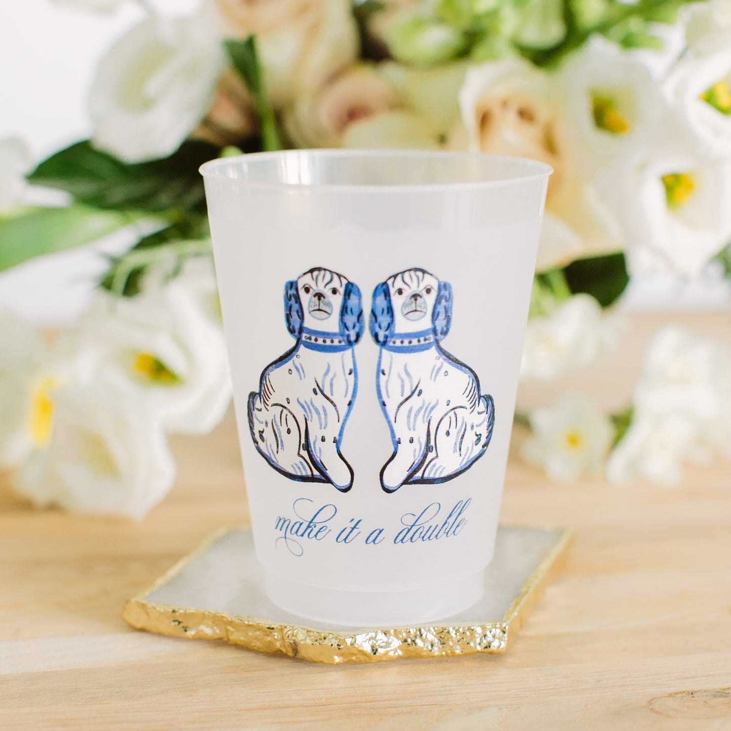 Make It A Double Watercolor Reusable Cups - Set of 10 - Eden Lifestyle