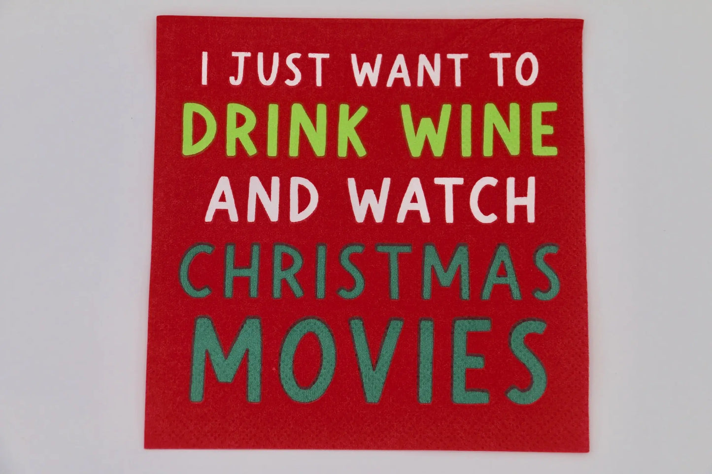 Watch Christmas Movies Cocktail Napkins - Eden Lifestyle