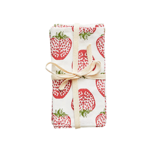 4-Pack Napkin Set - Strawberry - Eden Lifestyle