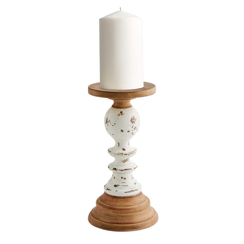 Mud Pie Two Tone Rustic Candle Sticks - Eden Lifestyle