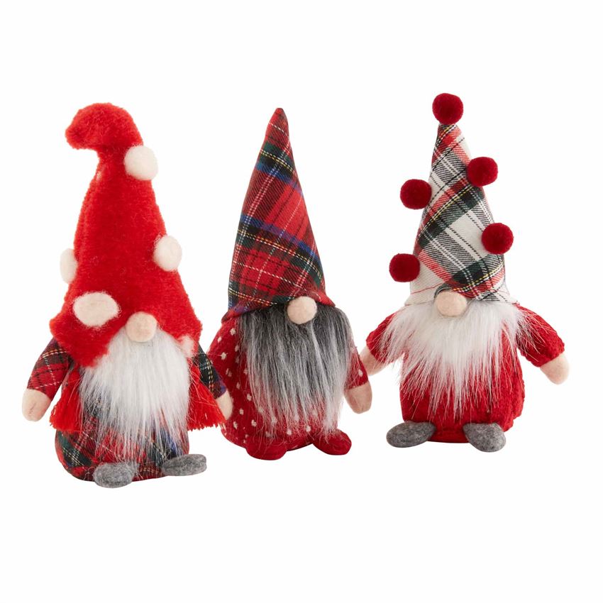 Mud Pie Small Christmas Gnome Sitters - Eden Lifestyle