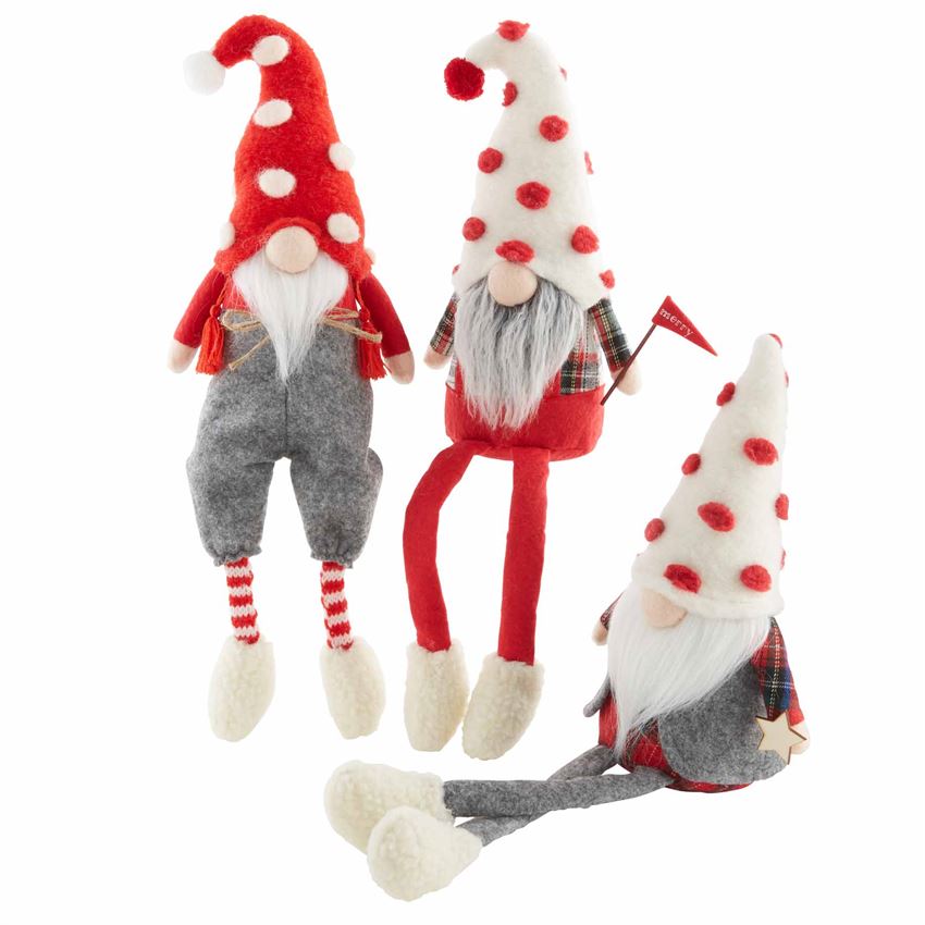 Mud Pie Christmas Dangle Leg Gnomes - Eden Lifestyle