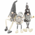 Mud Pie Gray Deluxe Dangle Leg Gnome - Eden Lifestyle