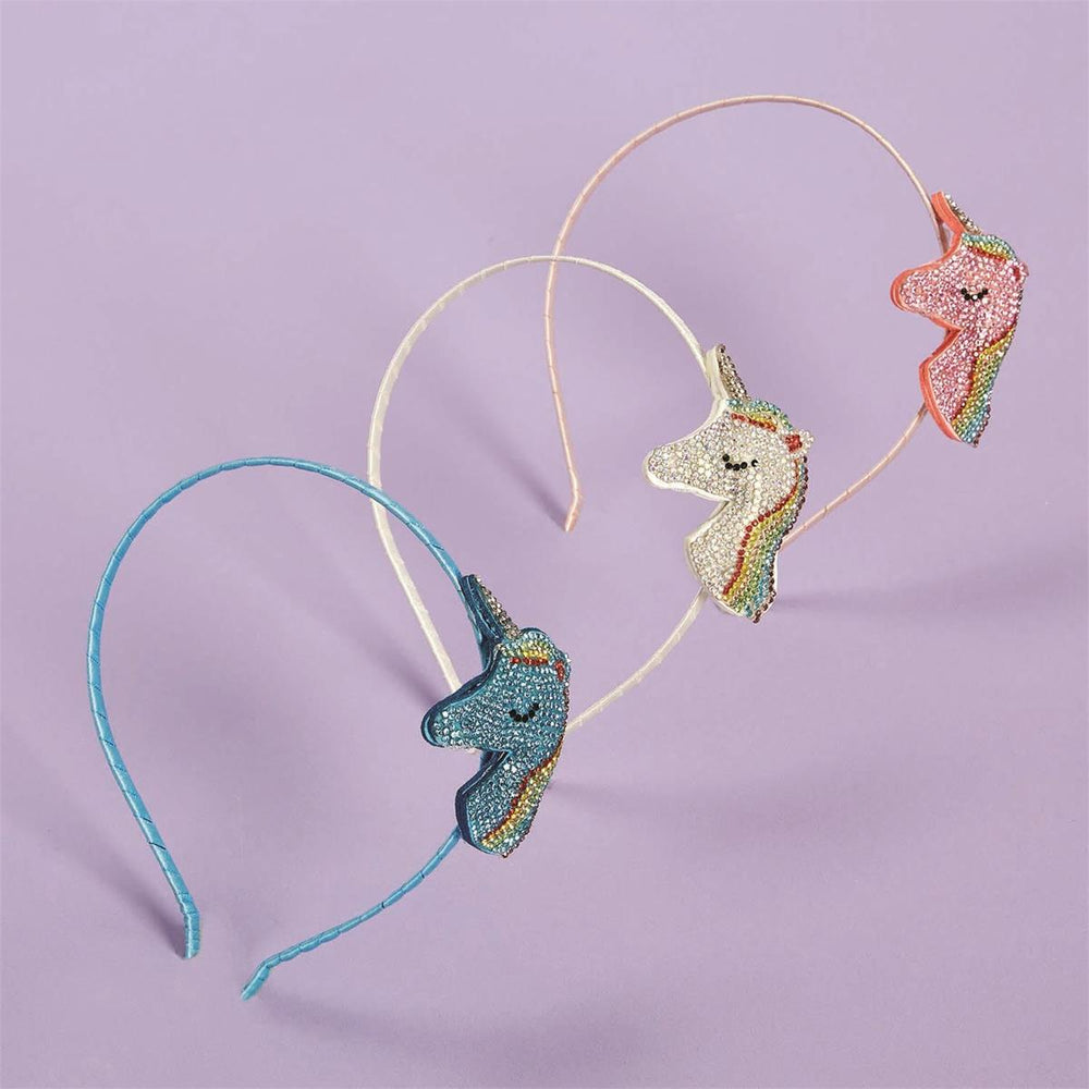 Eden Lifestyle, Accessories - Bows & Headbands,  Diamond Unicorn Headband - Assorted