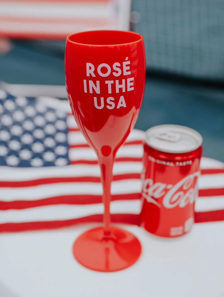 Rose in the USA Champagne Glass - Eden Lifestyle