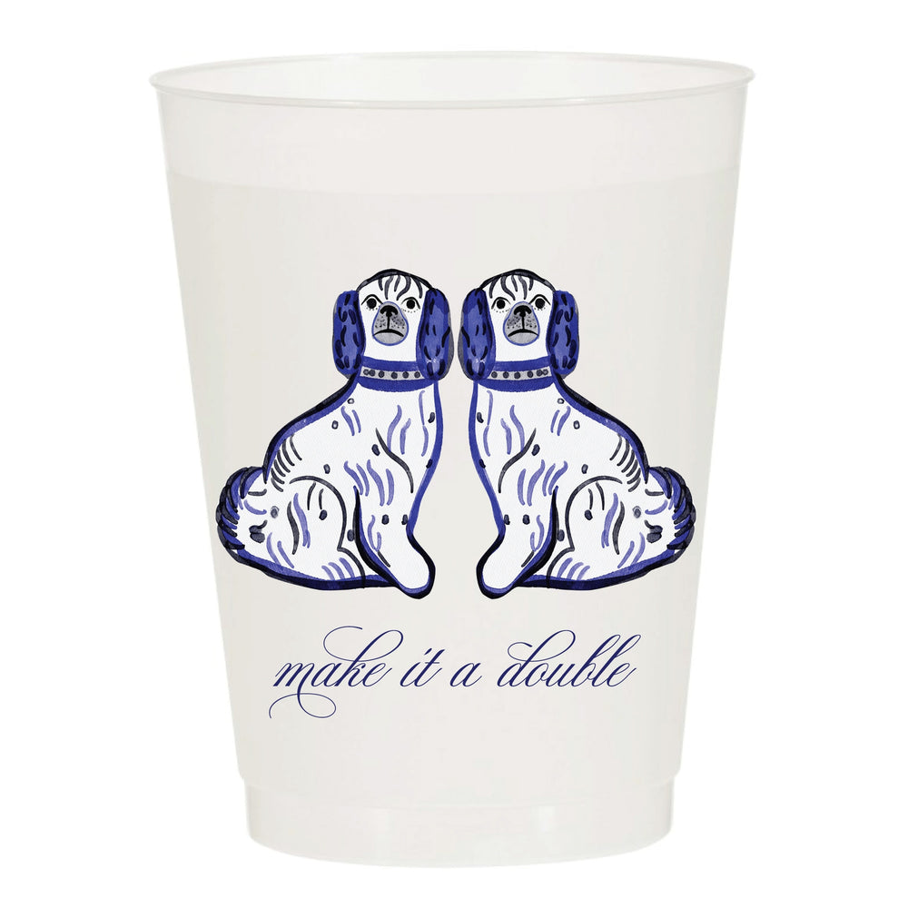 Make It A Double Watercolor Reusable Cups - Set of 10 - Eden Lifestyle