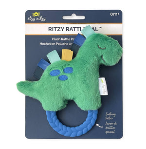 Dino Ritzy Rattle Pal™ Plush Rattle Pal with Teether - Eden Lifestyle
