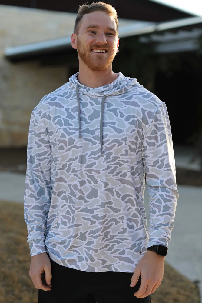 Performance Hoodie White Camo Eden Lifestyle