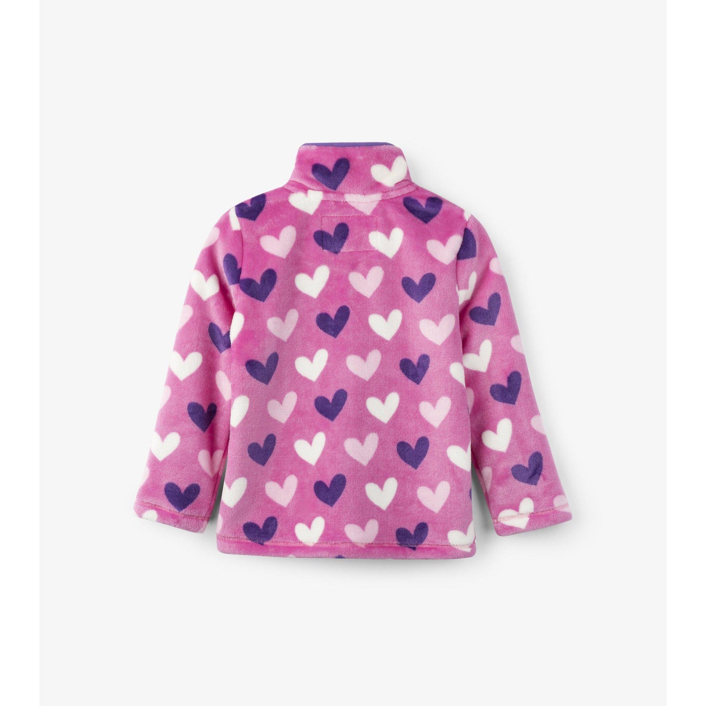 Hatley, Girl - Outerwear,  Hatley Multi Hearts Fuzzy Fleece Zip Up