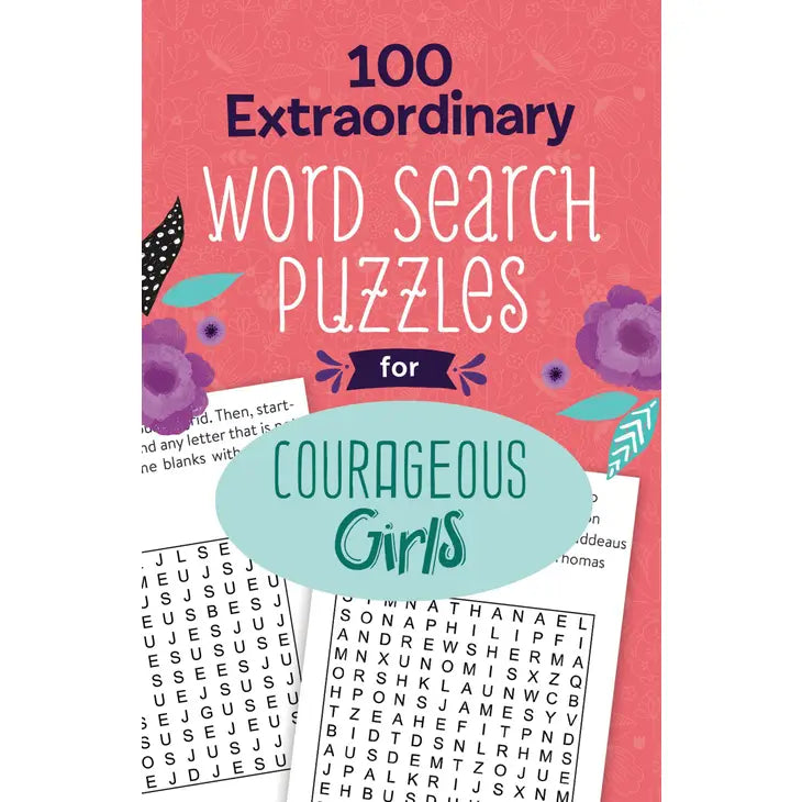 100 Extraordinary Word Search Puzzles for Courageous Girls - Eden Lifestyle