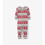 Hatley, Baby Boy Apparel - One-Pieces,  Hatley Fair Isle Moose Organic Cotton Footed