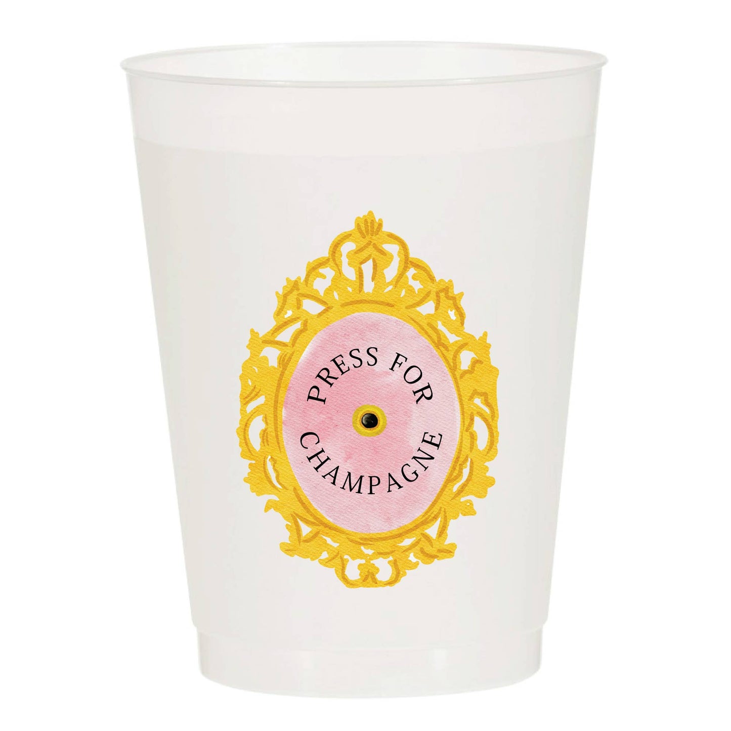 Press for Champagne - Reusable Cups - Set of 10 - Eden Lifestyle