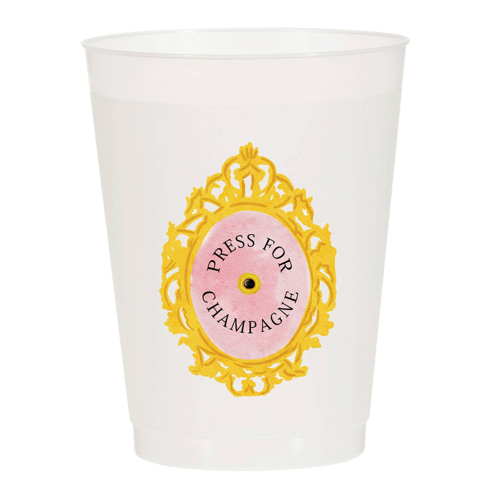 Press for Champagne - Reusable Cups - Set of 10 - Eden Lifestyle