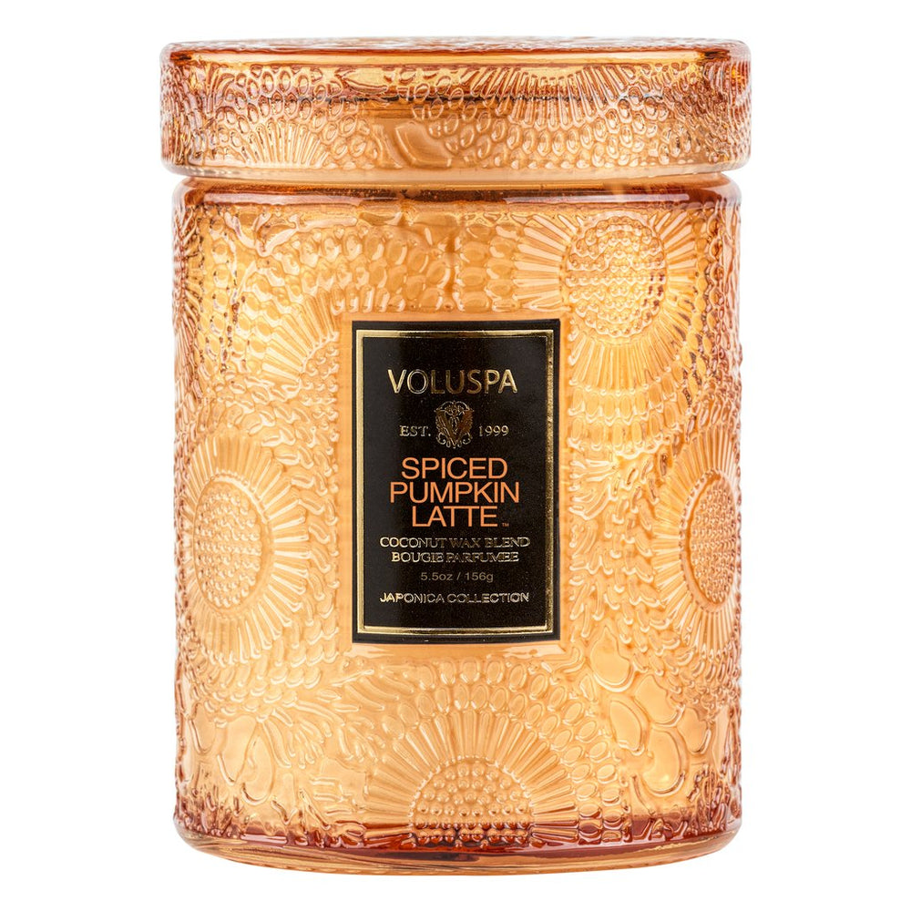 Voluspa SPICED PUMPKIN LATTE SMALL JAR CANDLE - Eden Lifestyle