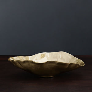 SIERRA Maia Large Oval Bowl (Gold) - Eden Lifestyle