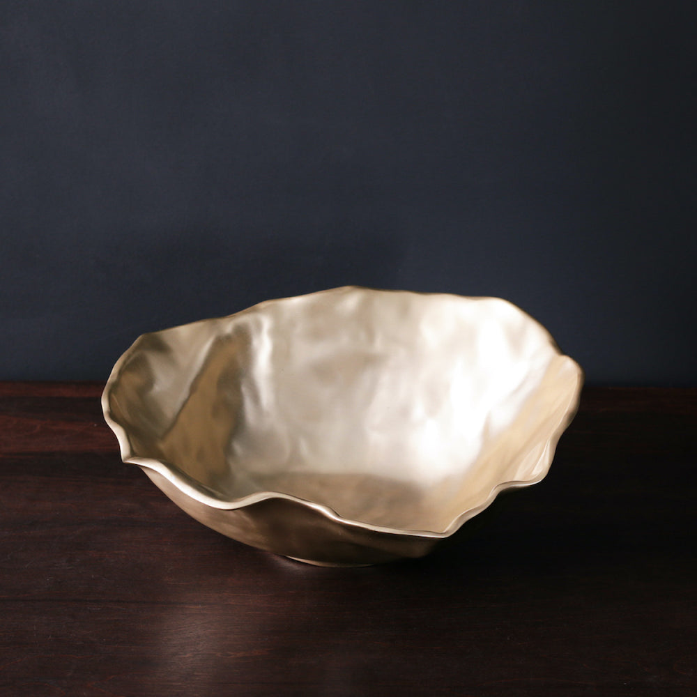 SIERRA MODERN Maia Large Bowl (Gold) - Eden Lifestyle