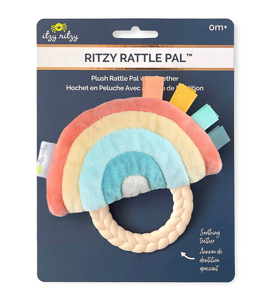Rainbow Ritzy Rattle Pal™ Plush Rattle Pal with Teether - Eden Lifestyle