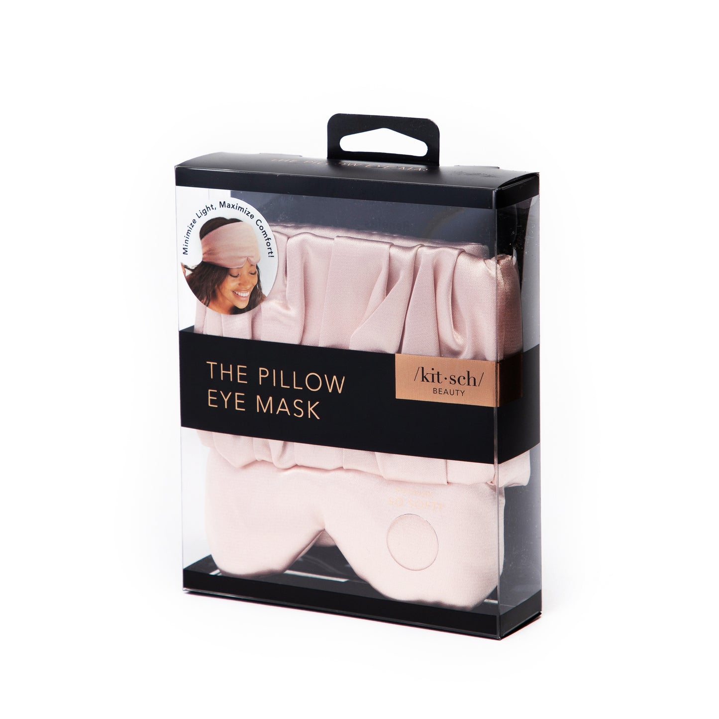 Satin Pillow Eye Mask - Blush - Eden Lifestyle