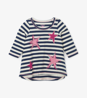 Hatley, Girl - Shirts & Tops,  Hatley Starry Stripes Long Sleeve Tee