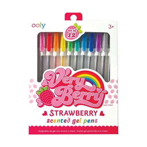 Very Berry Scented Gel Pens - Set of 12 - Eden Lifestyle