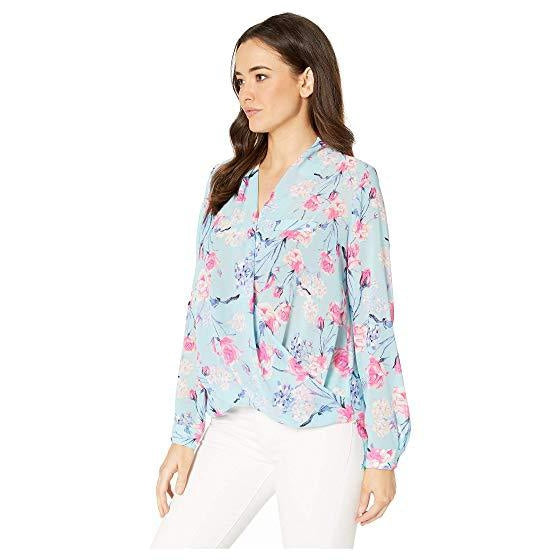 KUT from the Kloth, Women - Shirts & Tops,  IMANI FLORAL WRAP BLOUSE