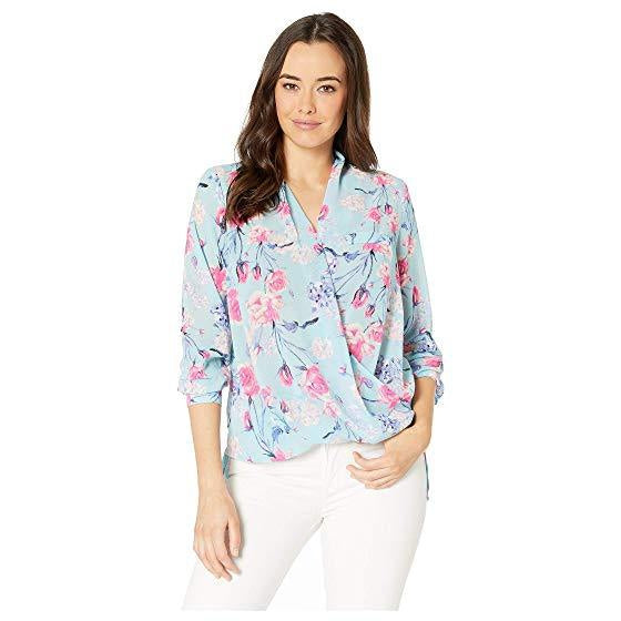 KUT from the Kloth, Women - Shirts & Tops,  IMANI FLORAL WRAP BLOUSE