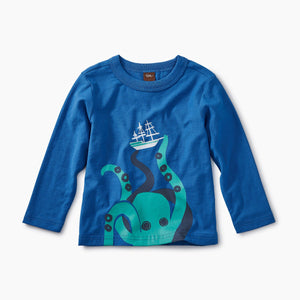 Tea Collection, Baby Boy Apparel - Tees,  Giant Octopus Graphic Tee