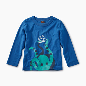 Tea Collection, Baby Boy Apparel - Tees,  Giant Octopus Graphic Tee