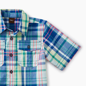 Tea Collection, Boy - Shirts,  Plaid Buttoned Shirt