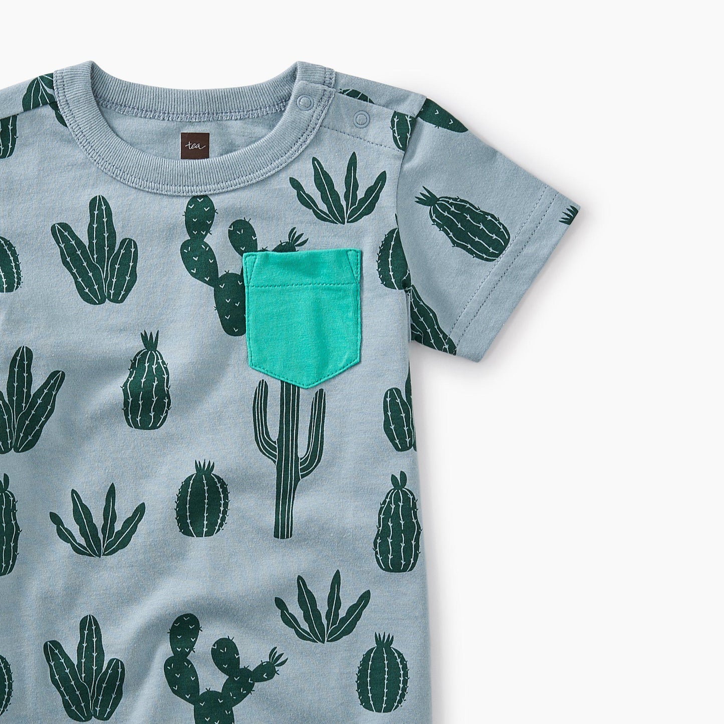 Tea Collection, Baby Boy Apparel - Rompers,  Print Pocket Romper