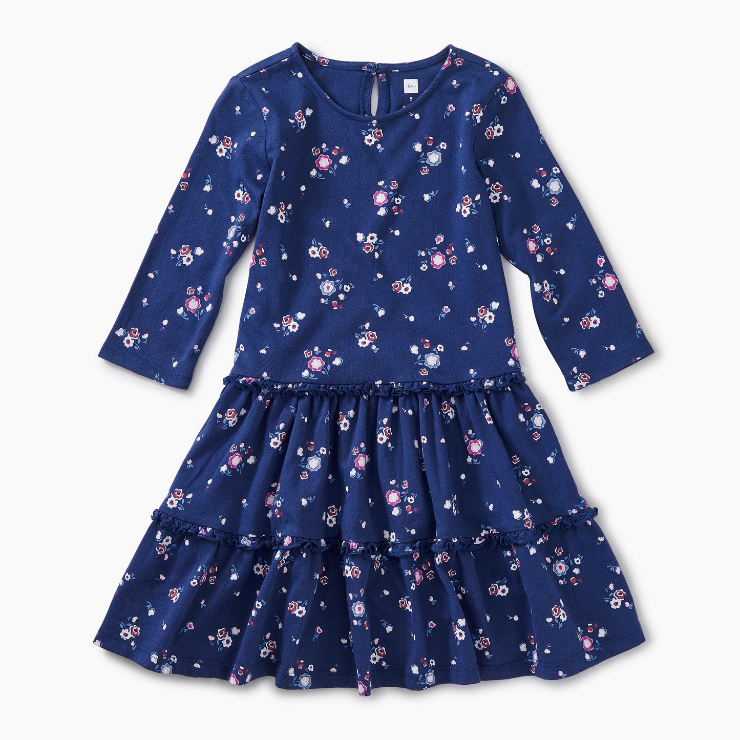 Tea Collection, Girl - Dresses,  Winter Blooms Tiered Dress
