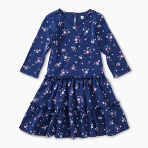 Tea Collection, Girl - Dresses,  Winter Blooms Tiered Dress