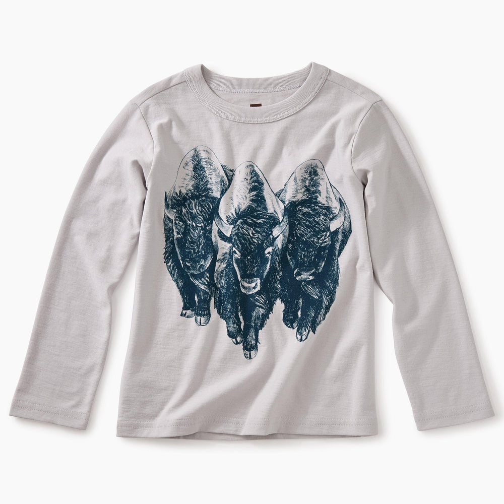 Tea Collection, Boy - Tees,  Roaming Buffalo Graphic Tee