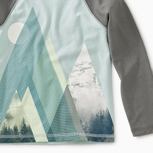 Tea Collection, Boy - Tees,  Moonlit Mountains Raglan Tee