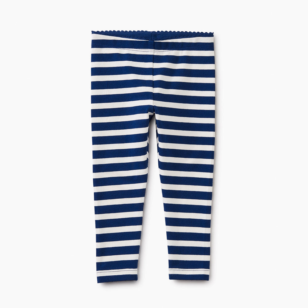 Tea Collection, Baby Girl Apparel - Leggings,  Striped Baby Leggings - Nightfall