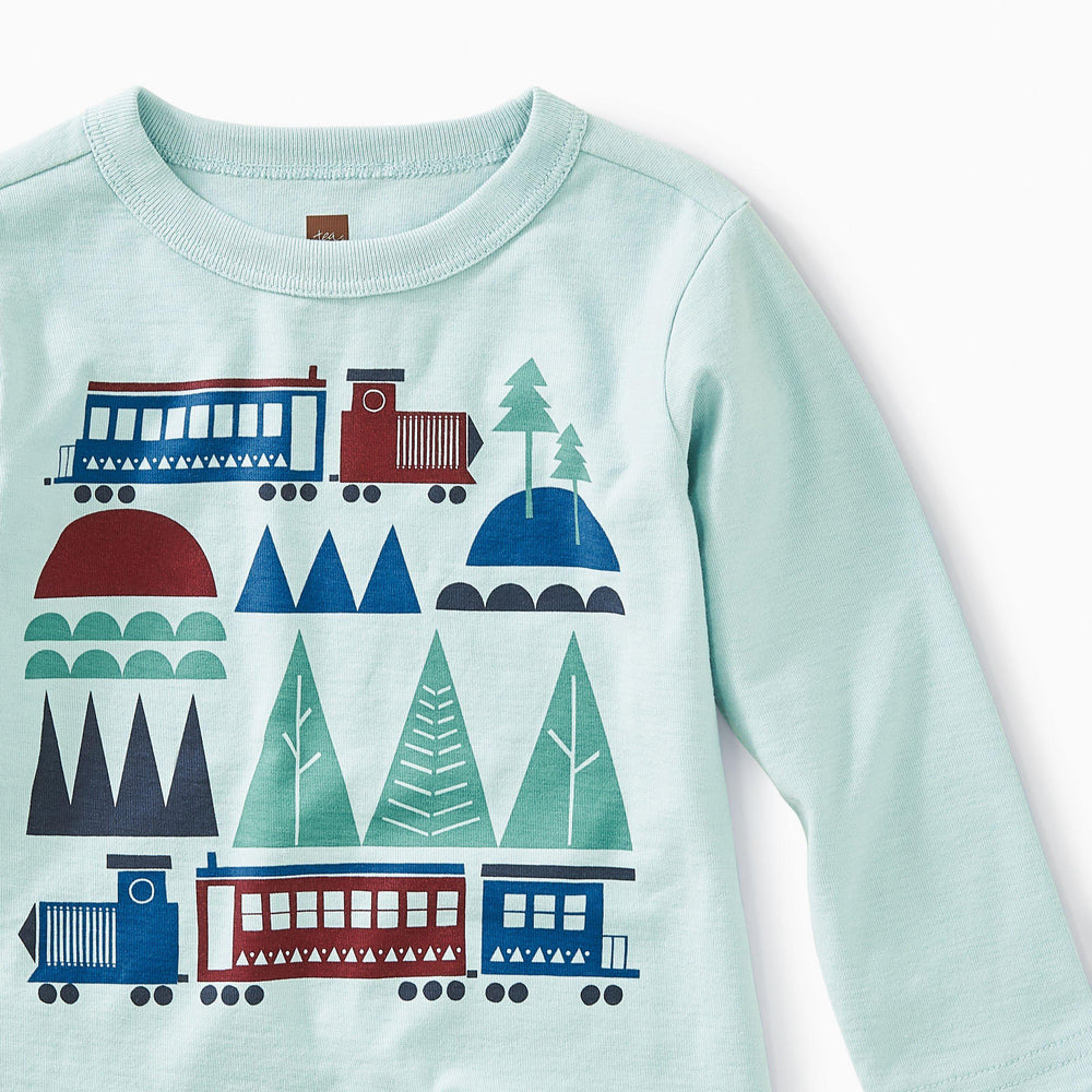 Tea Collection, Baby Boy Apparel - Shirts & Tops,  Train Trek Graphic Tee