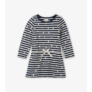 Hatley, Girl - Dresses,  Hatley starry stripes french terry dress