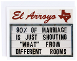 El Arroyo, Gifts - Greeting Cards,  El Arroyo 90% of Marriage Card