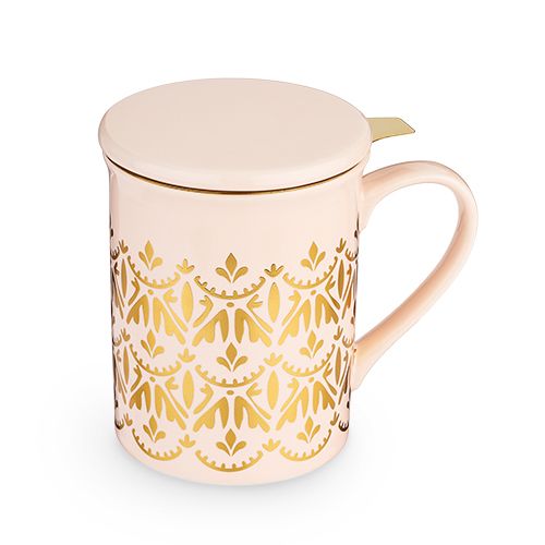 Pinky Up, Home - Food & Drink,  Annette Casablanca Pink Ceramic Tea Mug & Infuser