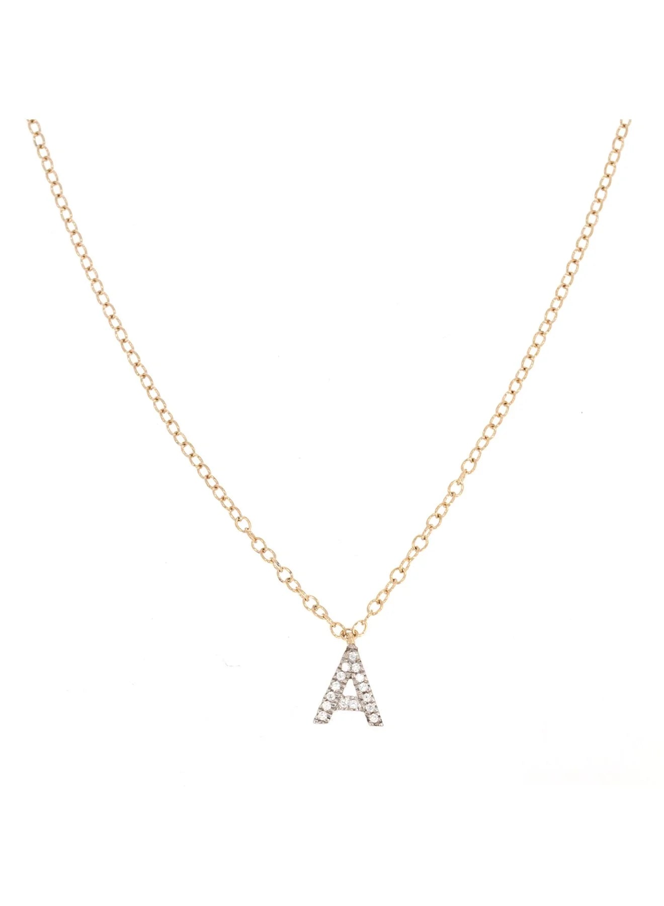 Diamond Initial Necklace - Eden Lifestyle